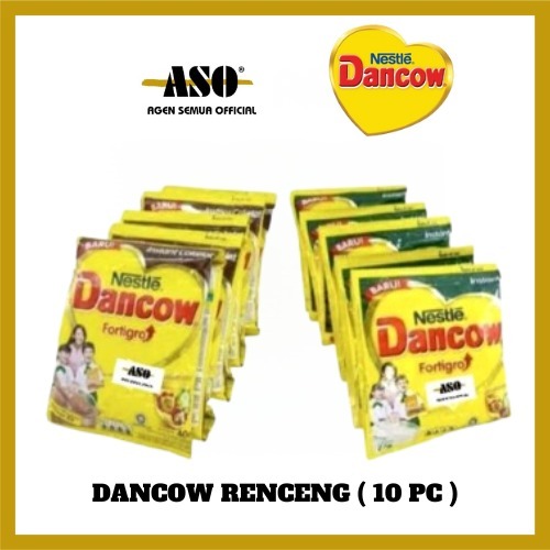 DANCOW fortigro susu bubuk RENCENG ( ISI 10 ) PROMO !!!