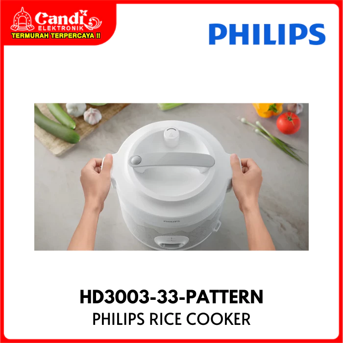 PHILIPS Rice Cooker Penanak Nasi 1,8 Liter HD3003-33-PATTERN - Gambar 4