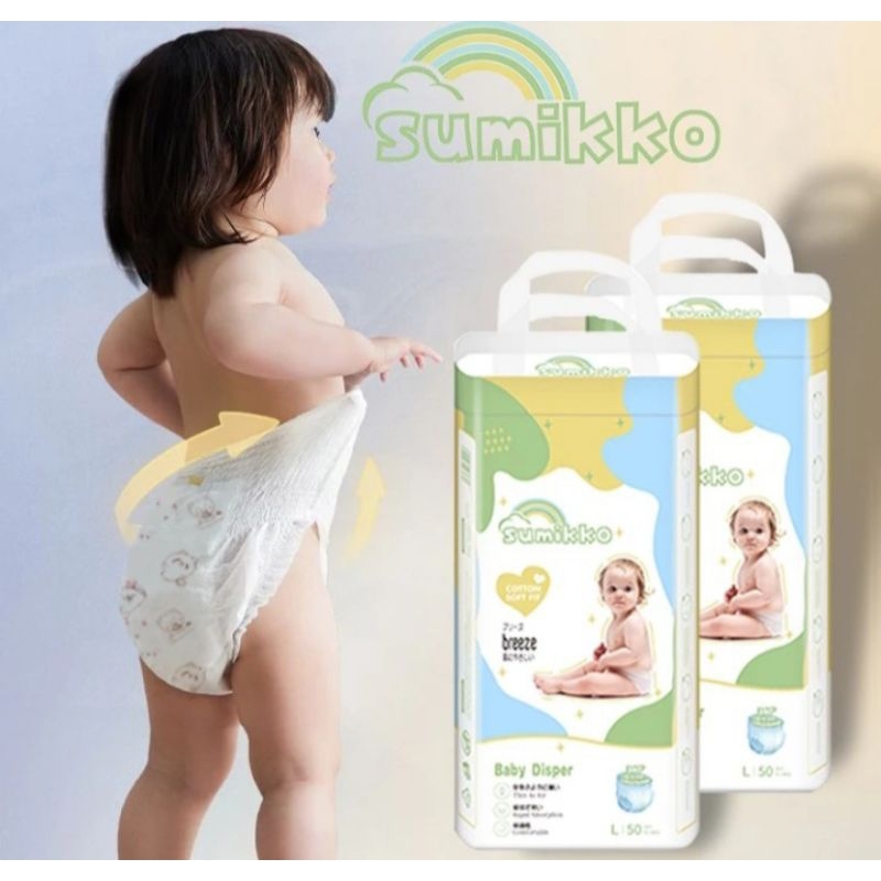 Sumikko Pants Popok Celana /Perekas Good Skin 50 pcs Popok Sekali Pakai Model Celana S/M/L/XL/XXXL.