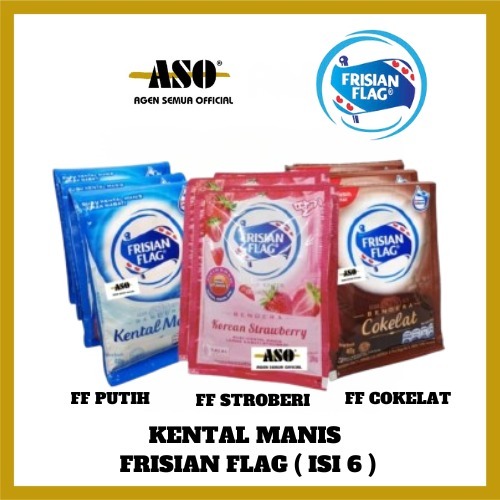 Frisian Flag susu Kental Manis Sachet / sak ( isi 6pc) - Gambar 2