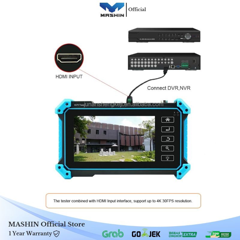 Mashin - IPC Tester CCTV VGA/HDMI Input Bisa Analog dan Ip 5100plus ADH - Gambar 2