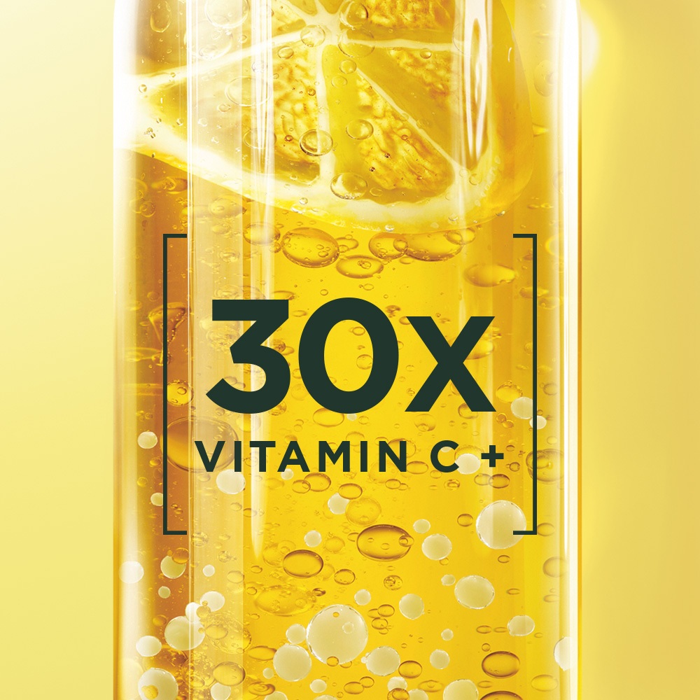 [HOT SALE] GARNIER Serum Vitamin C Bright Complete Vitamin C 30x Booster Serum Skincare - 15/30/50 ml Serum Mencerahkan Wajah Cepat Cerahkan Noda Hitam Serum Wajah / Retinol Toner Wajah Brightening Serum Paket Skincare Lengkap - Gambar 4