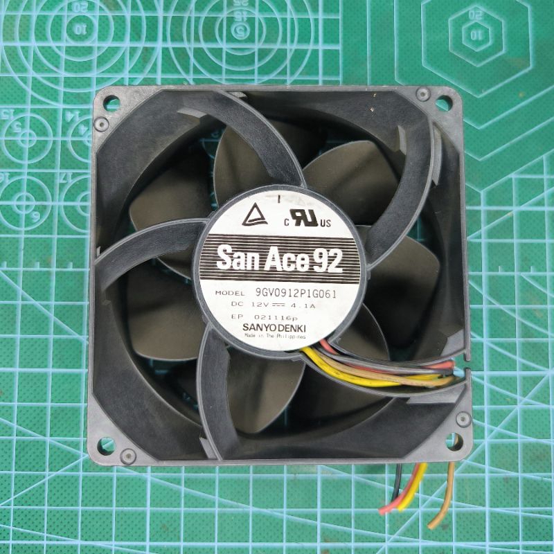 HIGH SPEED FAN 9CM X 9CM 12V 4.1 AMPER SAN ACE BRAND 4PINOriginal ...