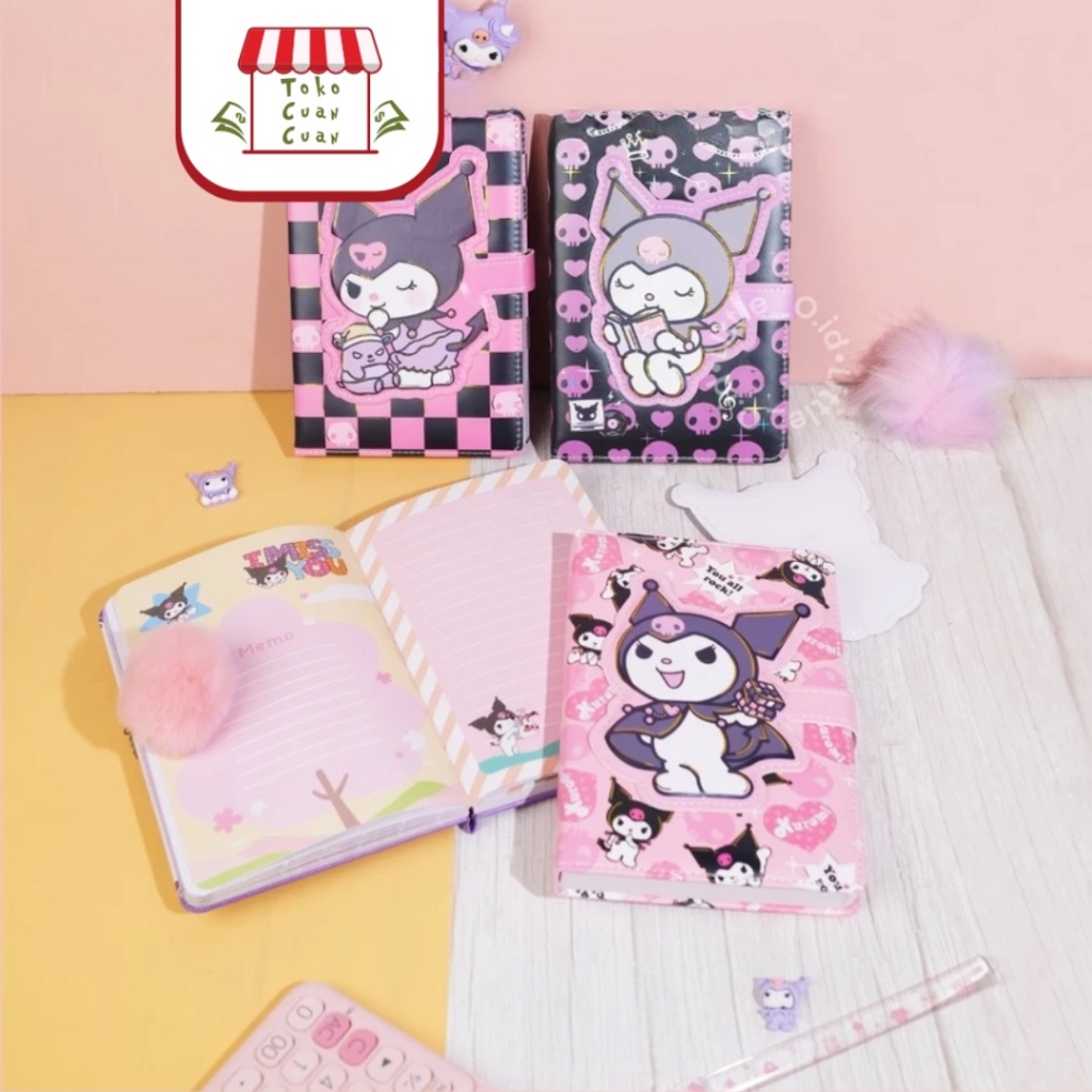 TCC A5 Magnetic Notebook Kuromi Mymelody Cinnamorol Sanrio Diary Book ...