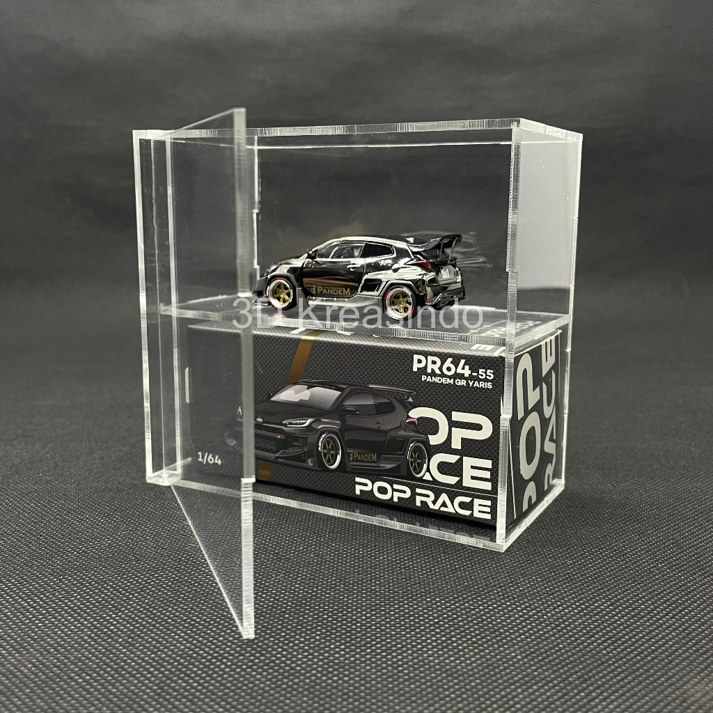 Display Pop Race ACRYLIC CASE V2 Diecast ACRYLIC Accessories 1/64 ...