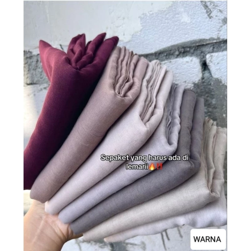 Hijab Segi 4 Paris Polos / Segi Empat Paris Jadul  Varisha..sadika..redros..azara../PARIS JADUL TOP RESELLER TERLARIS DI SHOPEE - Gambar 3