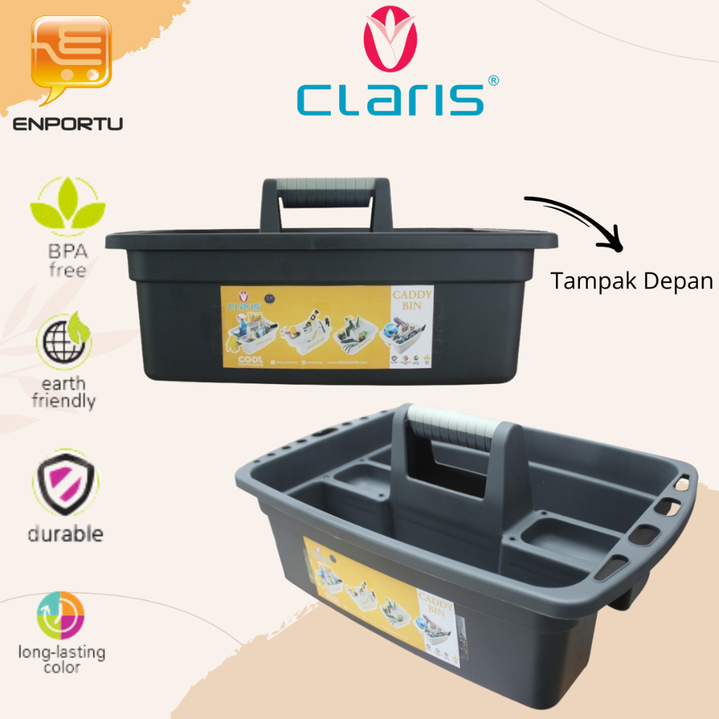CLARIS Cleaning Tool Storage Box Tool Container Caddy Box 7515 | Shopee ...
