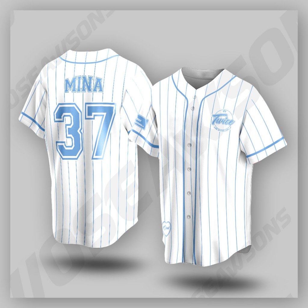 TWICE BASEBALL UNIFORM  9ROUND ミナ ⚾️ TWICE Baseball JERSEY- 9th Anniversary HOME 9ROUND T