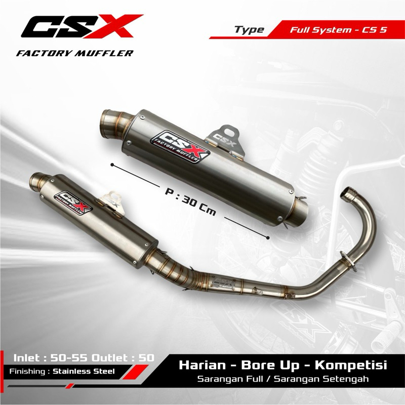 CSX Racing Exhaust - HEREX/CB Touring Standard Exhaust - Type Cs 4 by ...