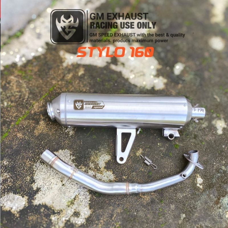Standard Racing Stylo Exhaust Inlet 38mm Stainless Steel Original Stylo ...