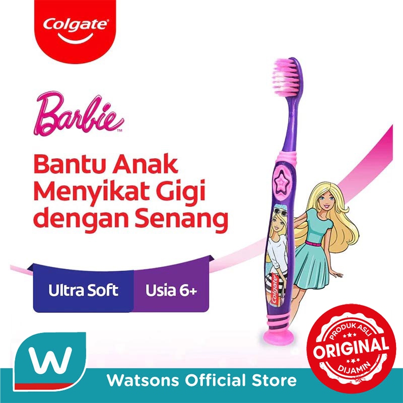 Colgate Kids Barbie Ultra Soft Toothbrush >6 Tahun - Sikat Gigi Anak