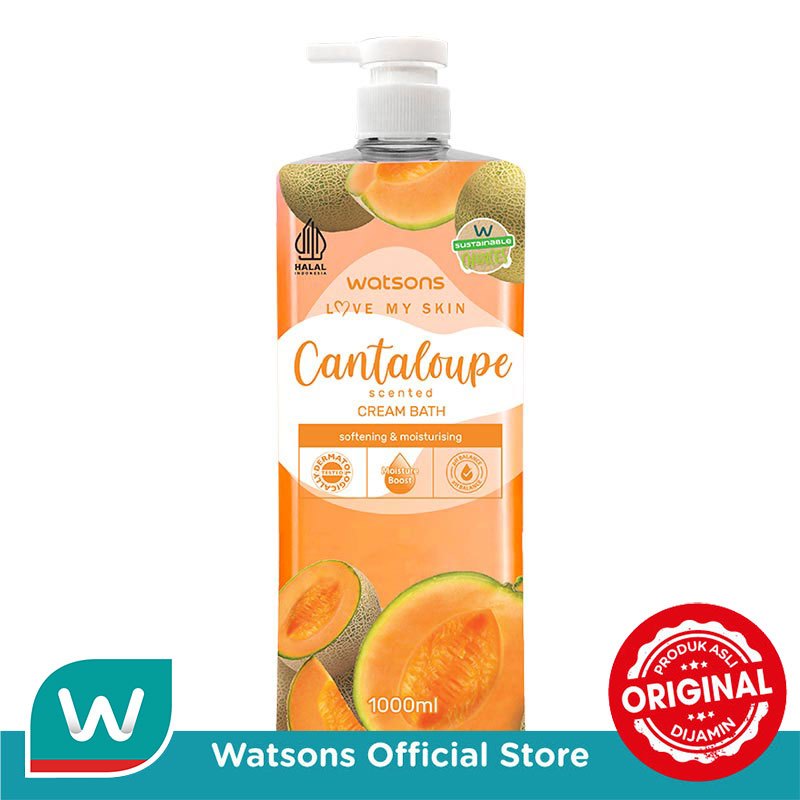 Watsons Cantaloupe Scented Cream Bath 1000ml