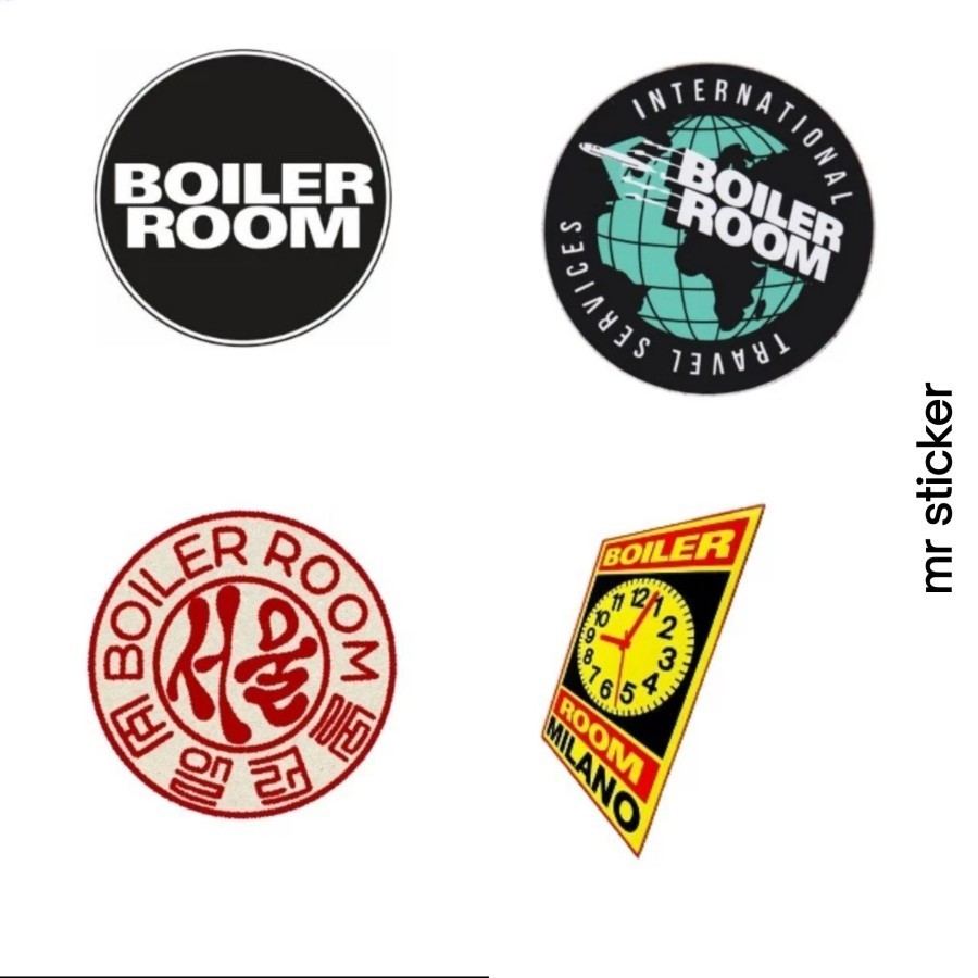 Boiler ROOM graphic sticker DJ EDM Rave logo sticker | Shopee Singapore