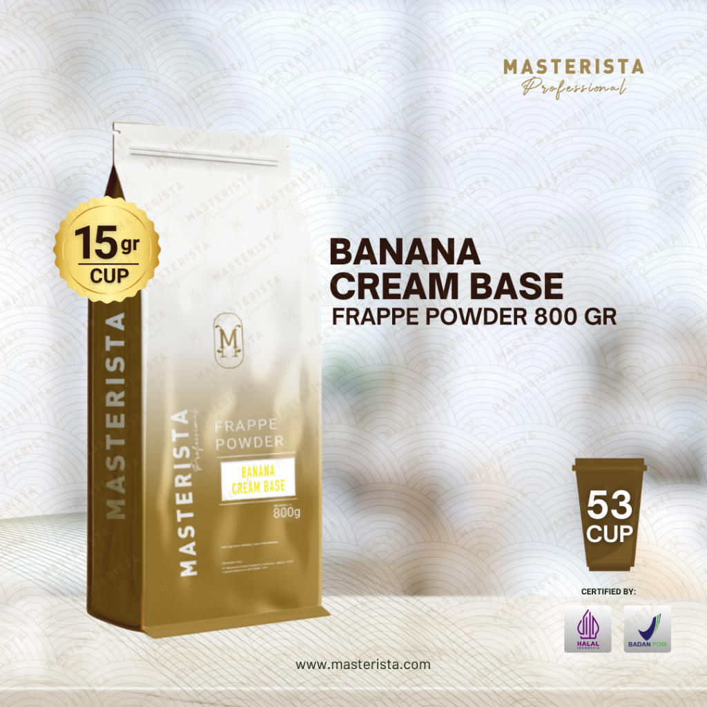 Banana Frappe Base Masterista Drink Powder 800gr / Banana Flavored ...