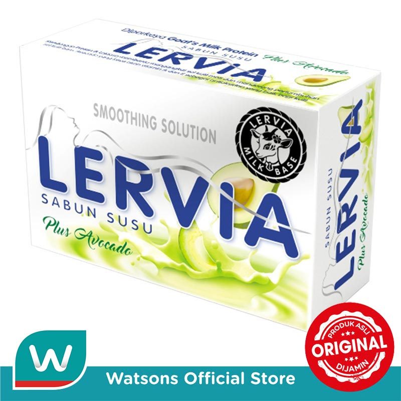 Lervia Sabun Susu Plus Avocado 90 g - Gambar 3