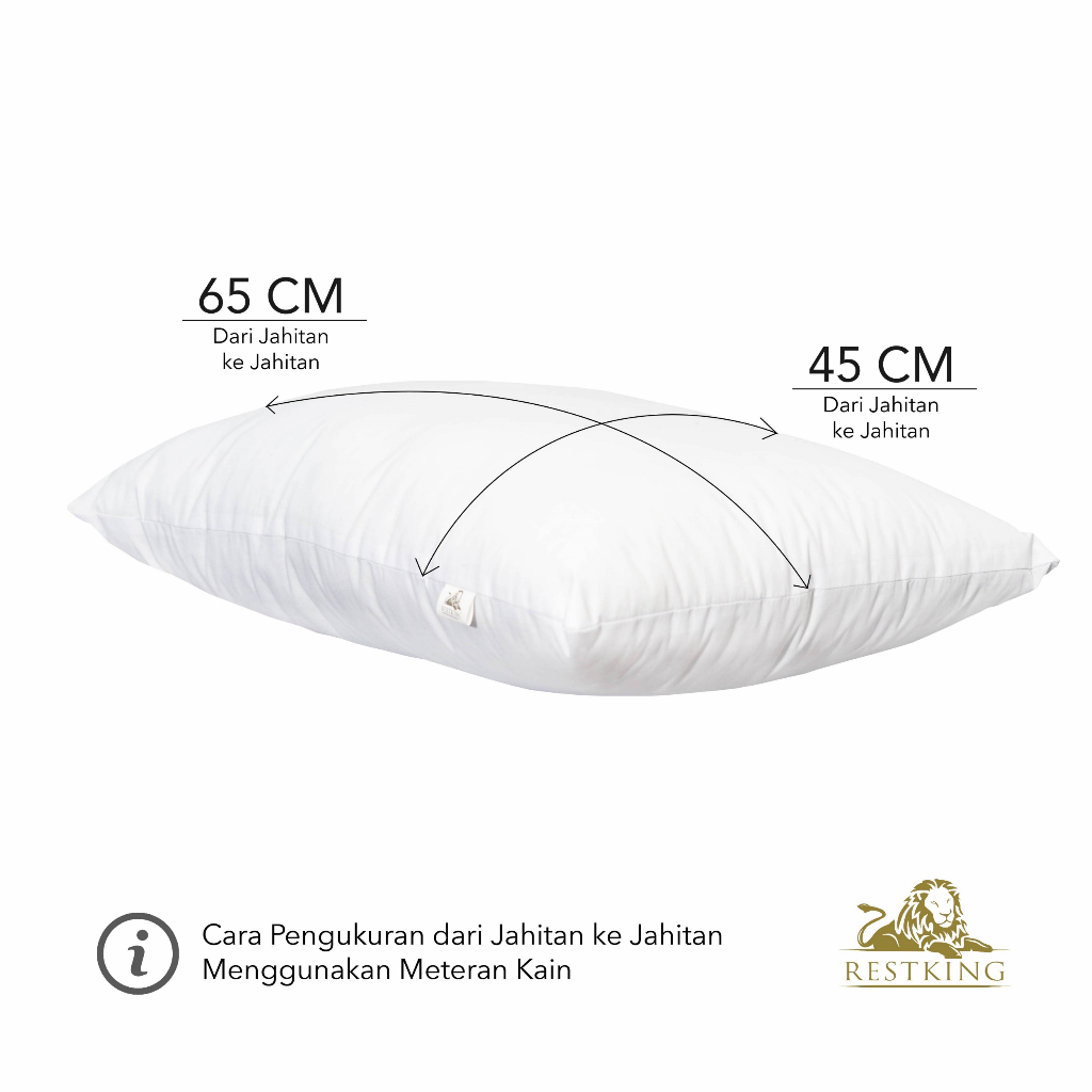 Bantal Restking 45x65 cm, 650 grams (Hollow Siliconized Fiber) - Gambar 2