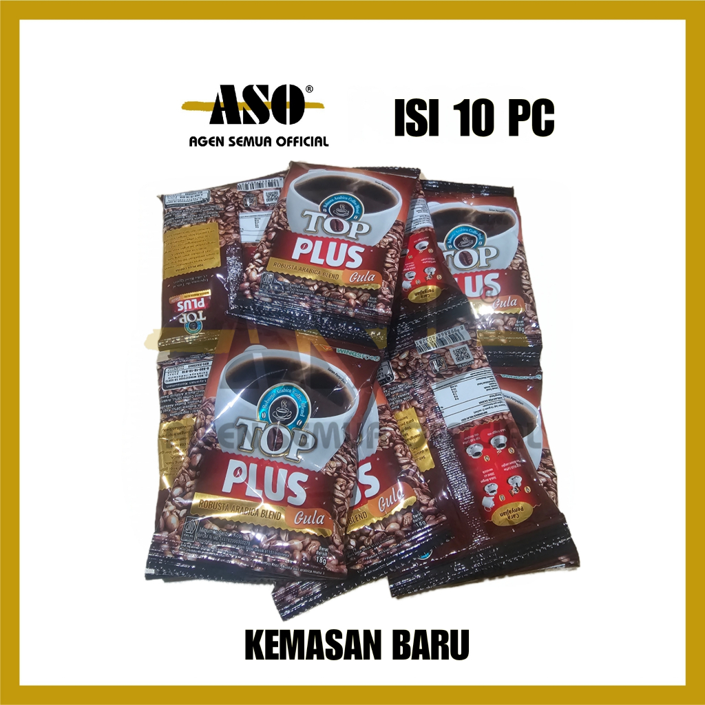TOP COFFEE PLUS GULA RENCENG ( ISI 10 )