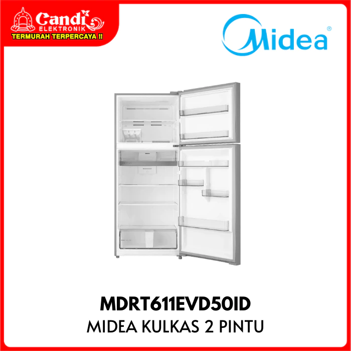 MIDEA Kulkas 2 Pintu Kapasitas 473 Liter Inverter Everest Edition Multi Air Flow MDRT 611EVD 50ID MDRT611EVD50ID - Gambar 4