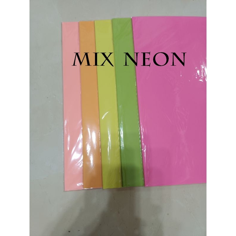 A4 HVS paper, spectra color, contents 50 sheets (mixed 10 random colors ...