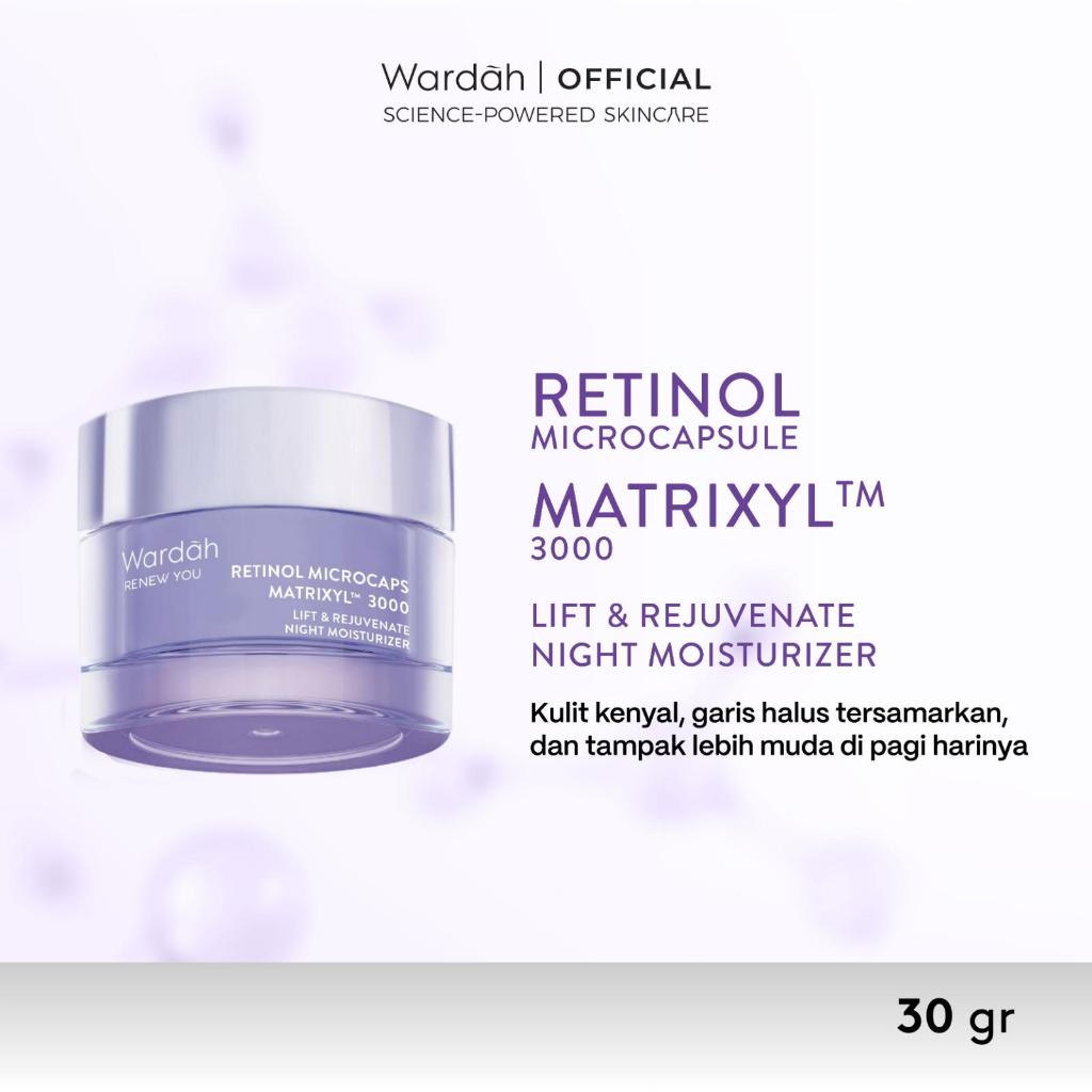 WARDAH Paket 2pcs Renew You - Lift Firm Day Moisturizer dan Rejuvenate Night Moisturizer 30gr - Skin Renewal, Membantu Melembabkan Kulit, Menyamarkan Kerutan dan Garis Halus, Mengencangkan Kulit, Meratakan Warna Kulit, Menyamarkan Bekas Jerawat - Skincare - Gambar 4