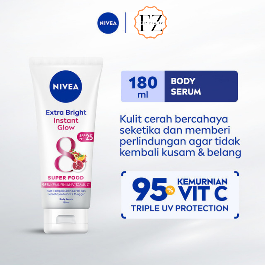 NIVEA Body Serum Extra Bright Instant Glow SPF25 180ml | Shopee Singapore