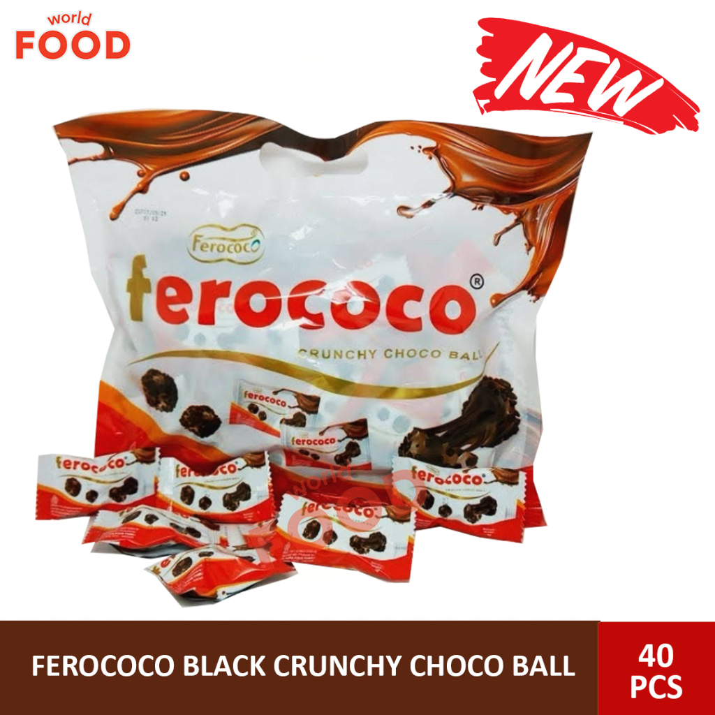 FEROCOCO BLACK CRUNCHY CHOCO BALL (CONTENTS 40 PCS) | Shopee Singapore