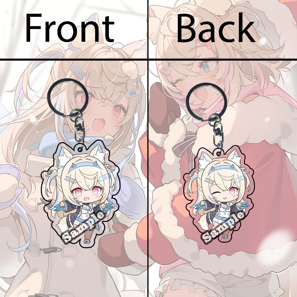 GANTUNGAN Vtuber Hololive Fuwawa Abyssgard BB 01 Keychain - Key Chain ...