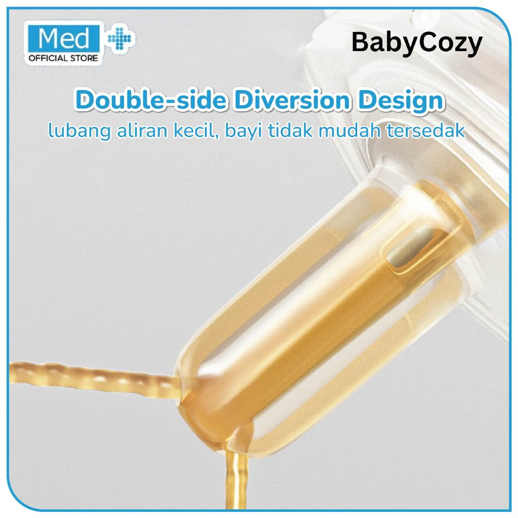 Med+ BabyCozy Baby Medicine Feeder Silicon Pipet/Pipet Tetes Obat Bayi/Penyuap suntik bayi - Gambar 3