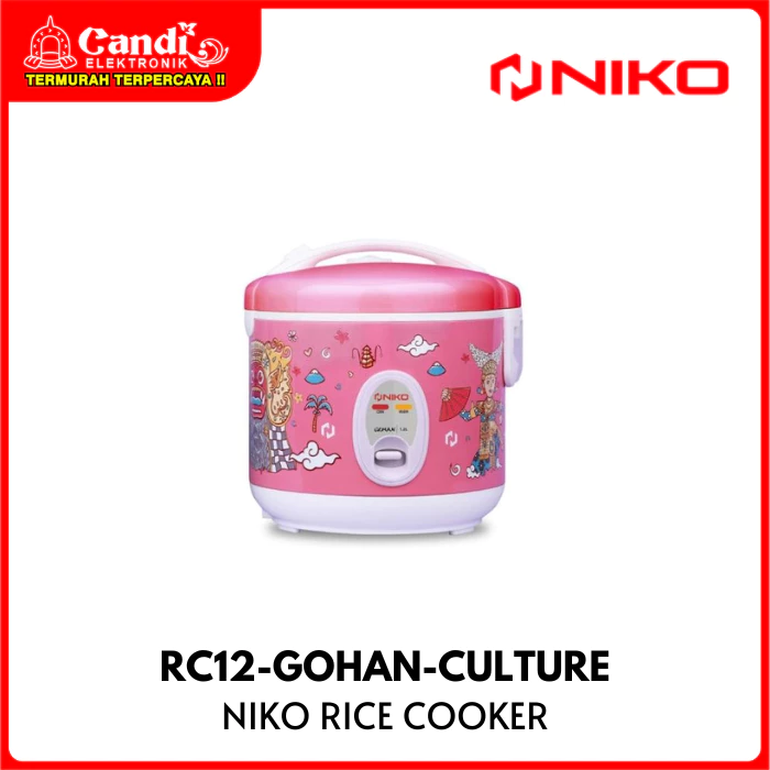 NIKO Rice Cooker Kapasitas 1,2 Liter RC12-GOHAN-CULTURE - Gambar 2