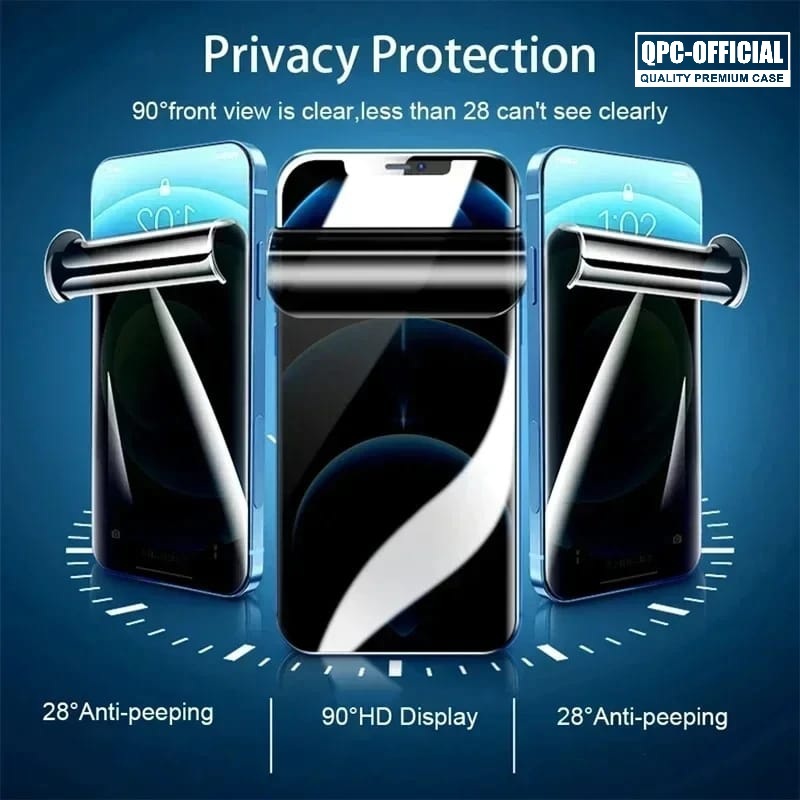Antigores Privasi Spy Matte Anti Intip Hydrogel Antigores Clear Realme 12 5G Realme 12 Plus Realme 12 Pro Plus Realme 13 4G Realme 13 Pro Realme 13 Pro Plus Realme 13 Plus Realme C1 Realme C2 Realme C3 Realme C11 Realme C12 Realme Narzo 20 Realme C15 HYG - Gambar 4