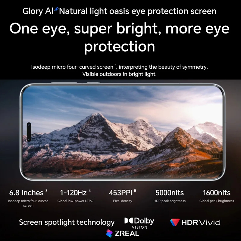 Honor Magic 7 Pro 5G 6.8 " OLED 120Hz Qualcomm Snapdragon 8 Elite 5850mAh 100W NFC Android 15 - Gambar 4