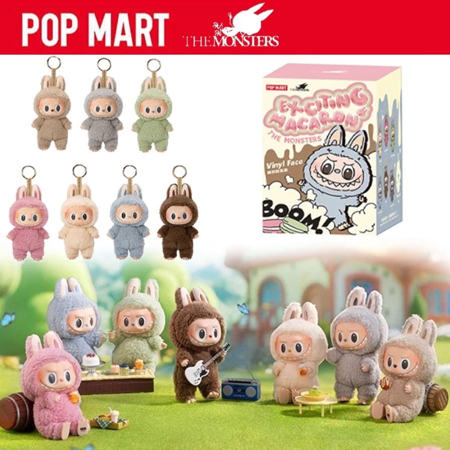 Blind Box Labubu V1&V2 MACARON Pop Mart Sealed Exciting Cute Monster ...
