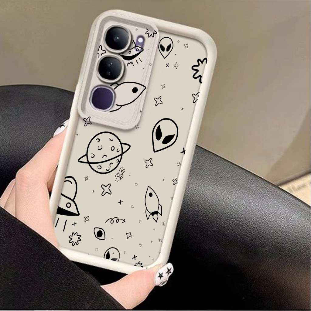 HP [MC 13] VIVO Y19S Plain Macaroon | Cellphone Case | Casing | White ...