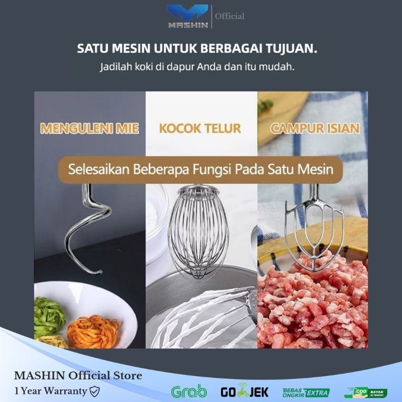 MASHIN - PLANETARY MIXER 10-30LITER / MESIN PENGADUK ADONAN ELEKTRIK - Gambar 3