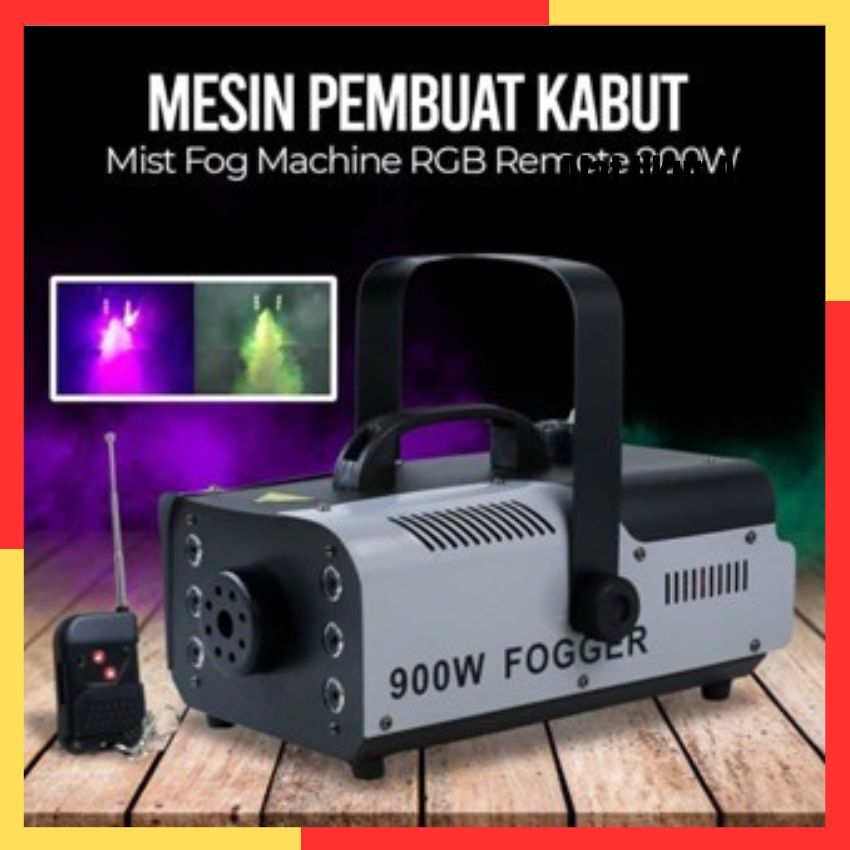 MESIN Stage Smoke Machine Fogging Mist Smoke Fog Machine RGB Lights ...