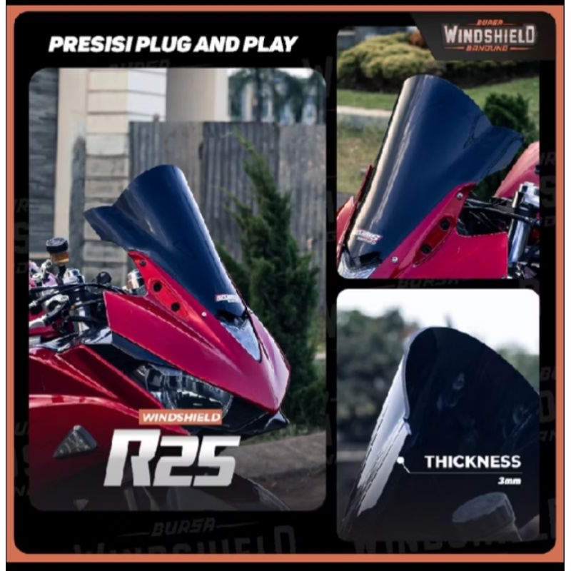 Windshield visor R25 LAMA/OLD modeL ZERO, guess 3MM, free List of ...