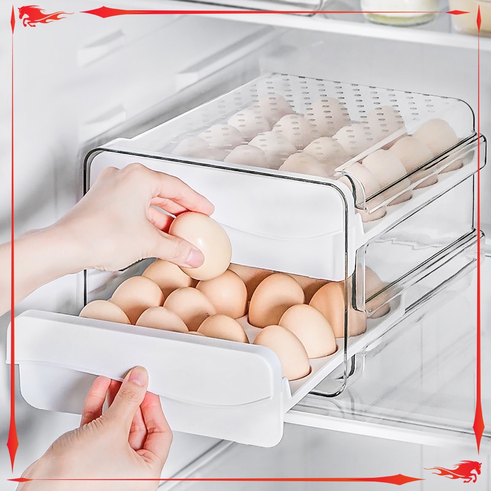 2 Tier Egg Holder Rack / Egg Rack / Egg Storage Box / 32 Slot Egg Box ...