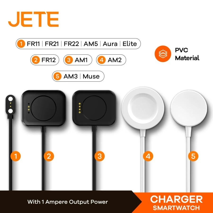 Charger Smartwatch JETE Wireless Magnetic Original - Gambar 2