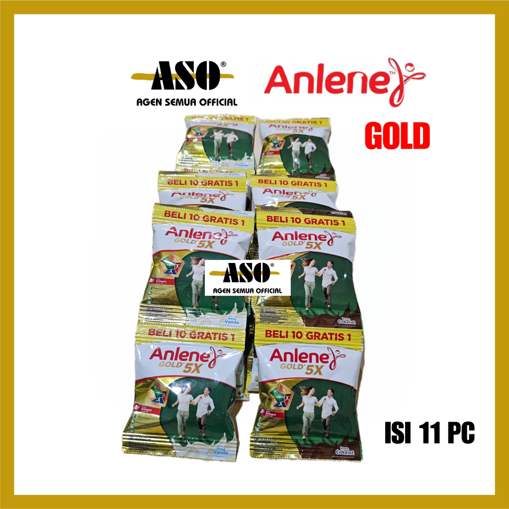 SUSU ANLENE GOLD 5x COKLAT VANILA 25gr RENCENG ( ISI 10 ) READY !!! - Gambar 3
