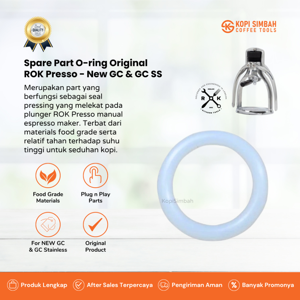 Spare Part O-Ring ROK Presso New GC Version Original Spare Part Rubber  Oring Silicone Rokpresso