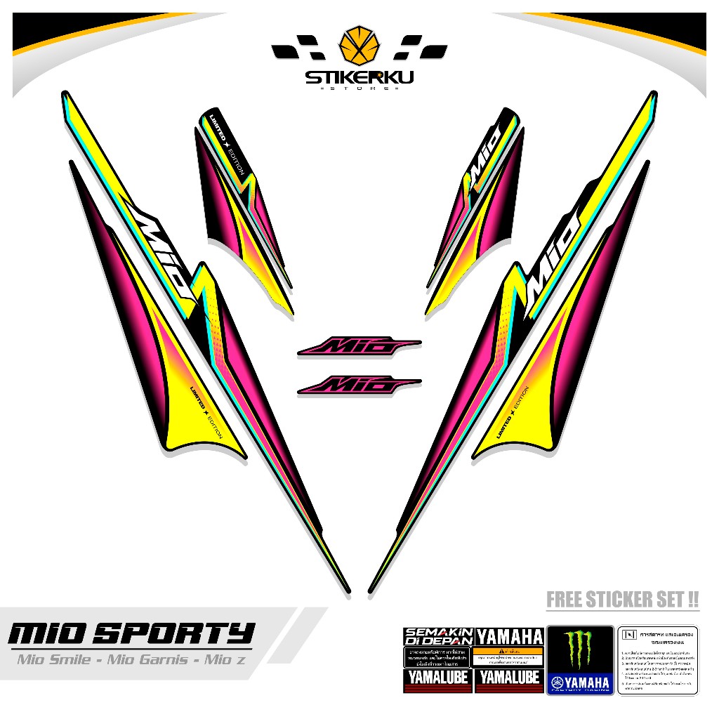 MIO SPORTY MTF CO55 STRIPING LIMITED EDITION/ OLD MIO SMILE GARNISH ...