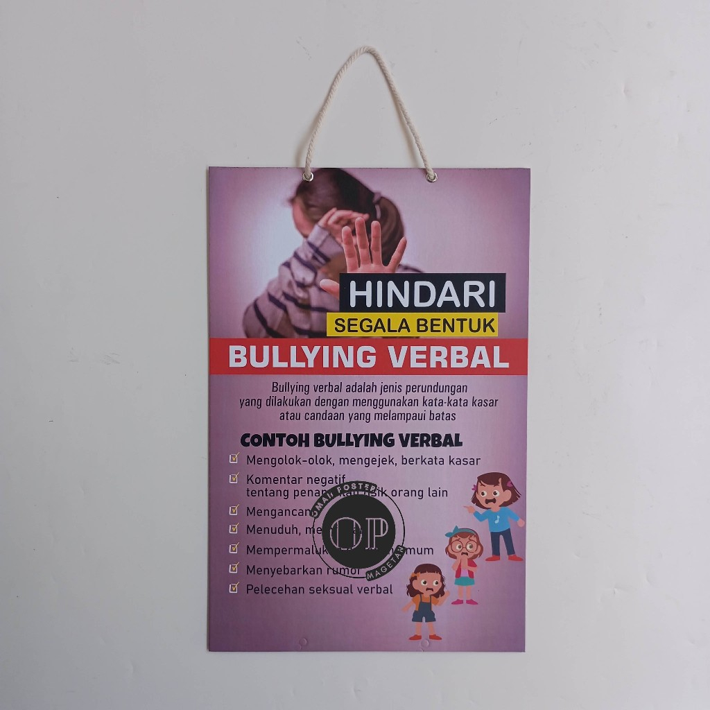 Hard Poster Avoid All Verbal Bullying Shapes - Example of Bullying ...