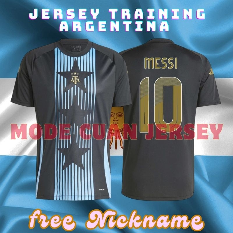 Argentina National Team Jersey 2024 Training Edition Free Nickname 