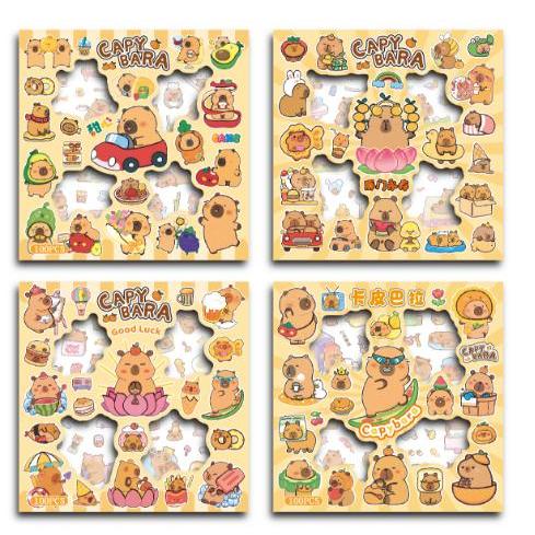 READY CAPYBARA STICKER CONTENTS 100 LBR CAPIBARA ANIMAL | Shopee Singapore
