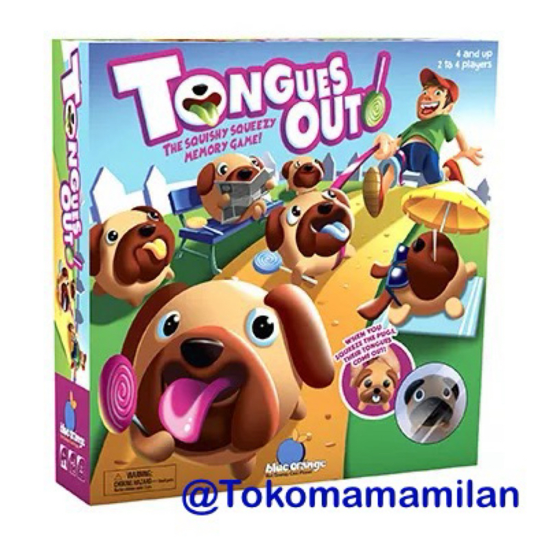 Tounges Out Board Game | Mums Mops | Family Game 2-4 Players | Ages 4 ...