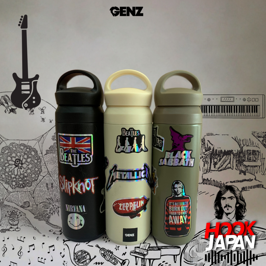 Tumbler Japan Hook Travel Aesthetic Metal Band Tahan Panas & Dingin