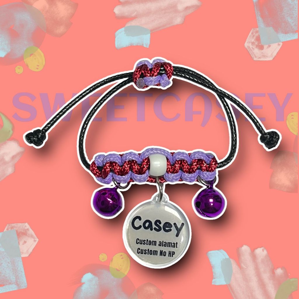 LILLY CAT NECKLACE FREE NAMA/KALUNG KUCING CUSTOM NAMA - Gambar 2