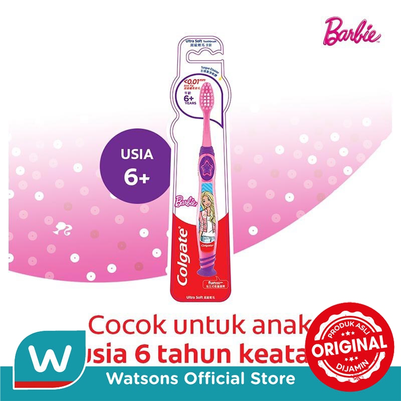 Colgate Kids Barbie Ultra Soft Toothbrush >6 Tahun - Sikat Gigi Anak - Gambar 3