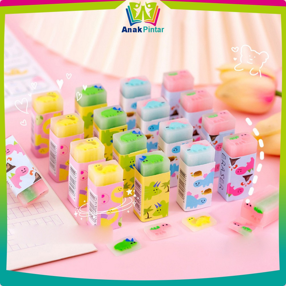 Cute Colorful Cartoon Character Eraser Pencil / Rubber Eraser ...