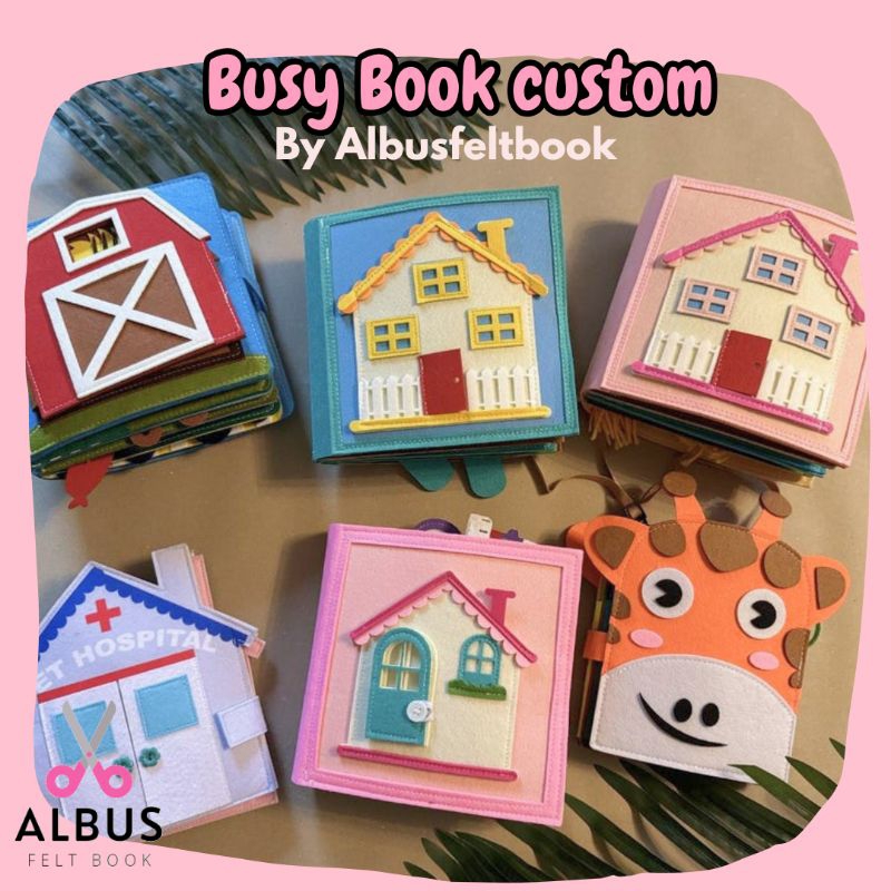 Custom Busy Book (FULL HARDFELT) 20x20cm | Shopee Singapore